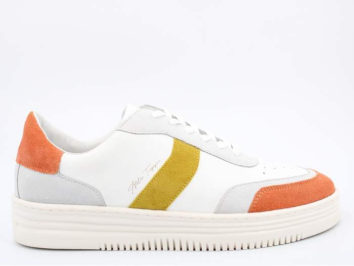 L atelier tropezien sneakers oliv jaune