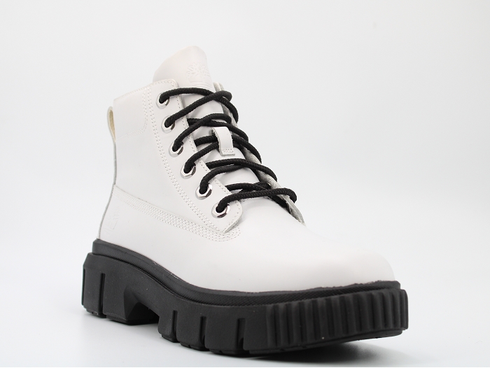 Timberland botte et bottine greyfield boot leather blanc2377203_2