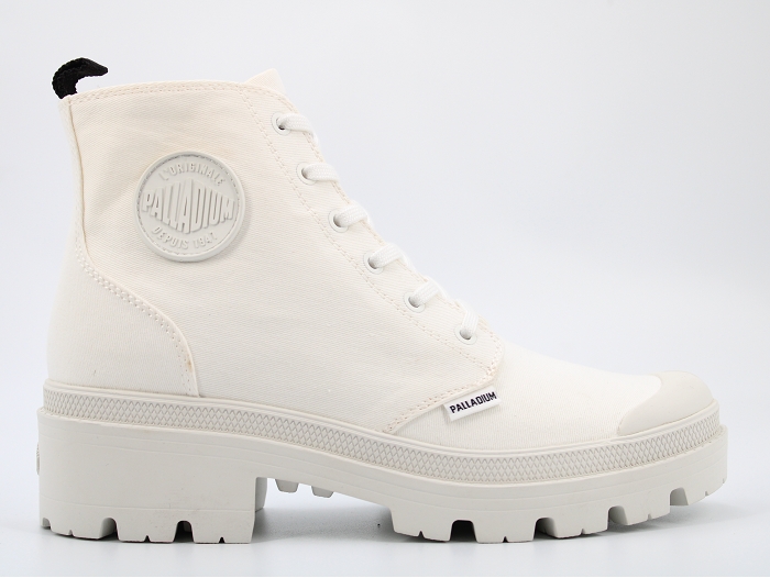 Palladium botte et bottine pallabase twill blanc