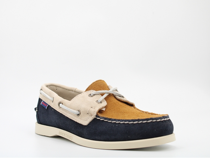 Sebago bateau docksides portland jib bleu2398503_2