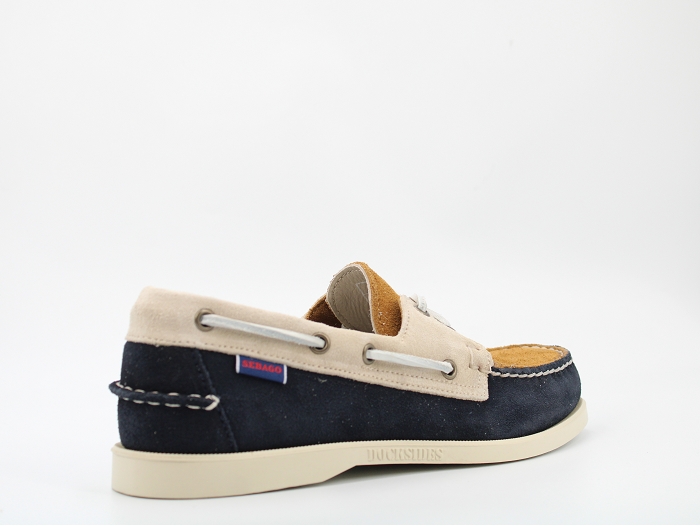 Sebago bateau docksides portland jib bleu2398503_4