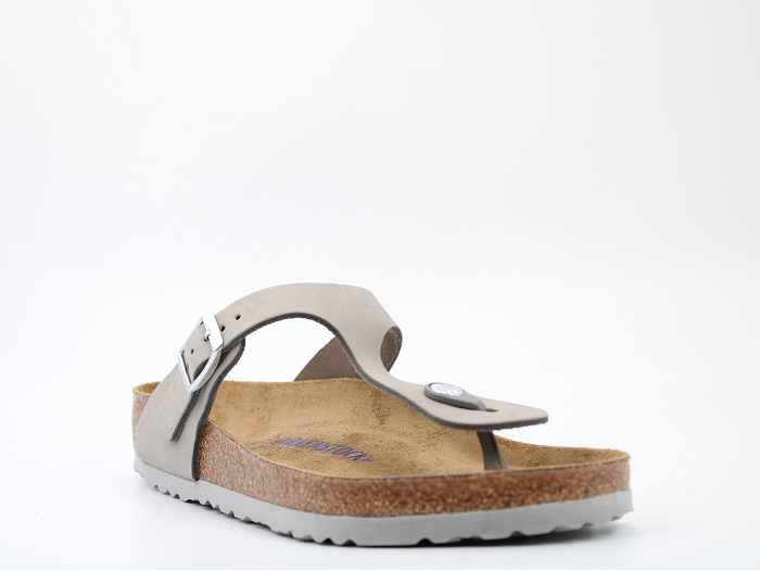 Birkenstock mule gizeh nubuck gris2406002_2