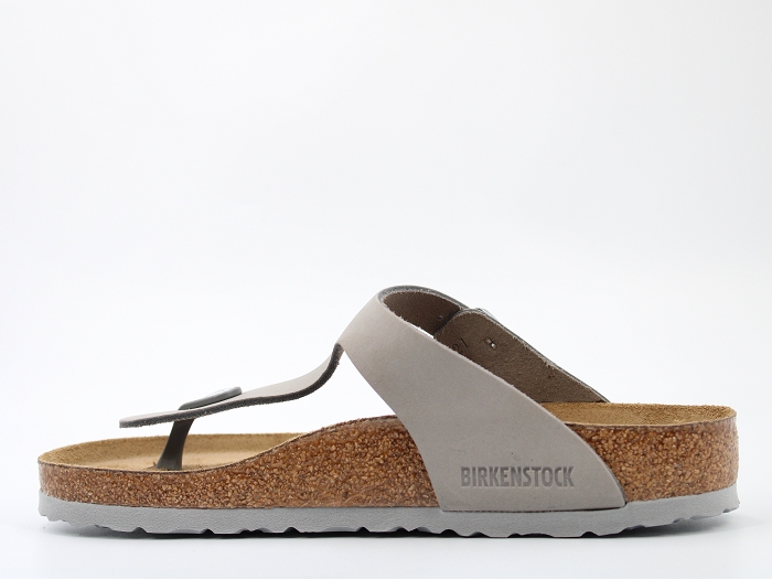 Birkenstock mule gizeh nubuck gris2406002_3