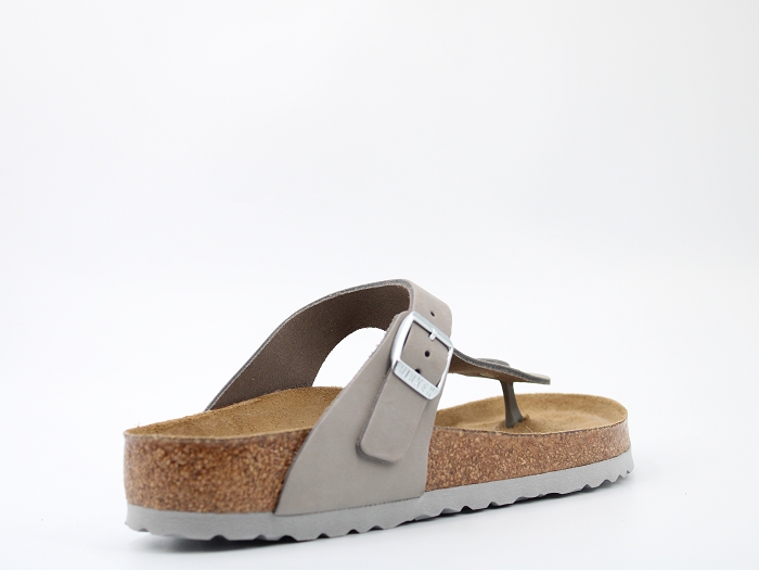 Birkenstock mule gizeh nubuck gris2406002_4