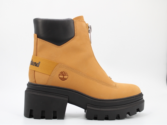 Timberland botte et bottine everleigh front zip jaune
