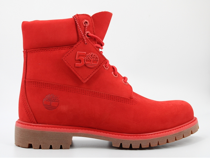 Timberland botte et bottine 6 boot 50 anniversary rouge