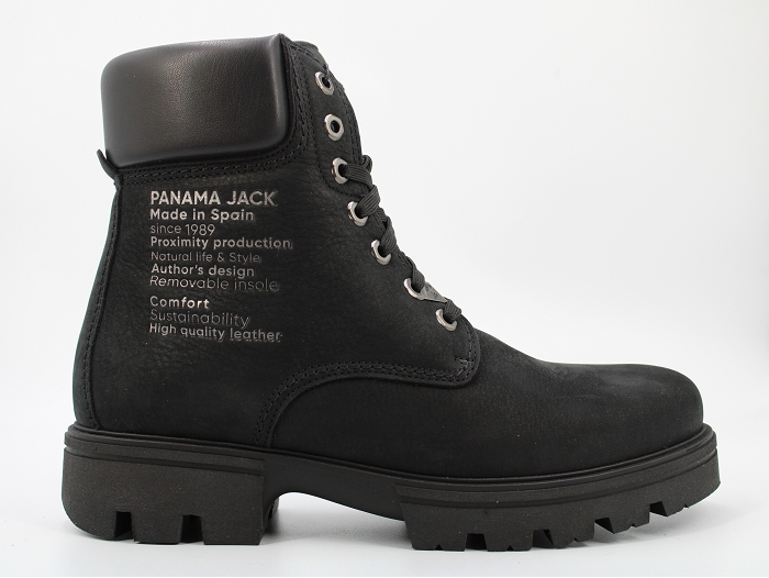 Panama jack botte et bottine cody noir