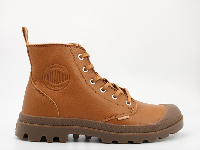 Palladium botte et bottine pampa zip leather ess marron