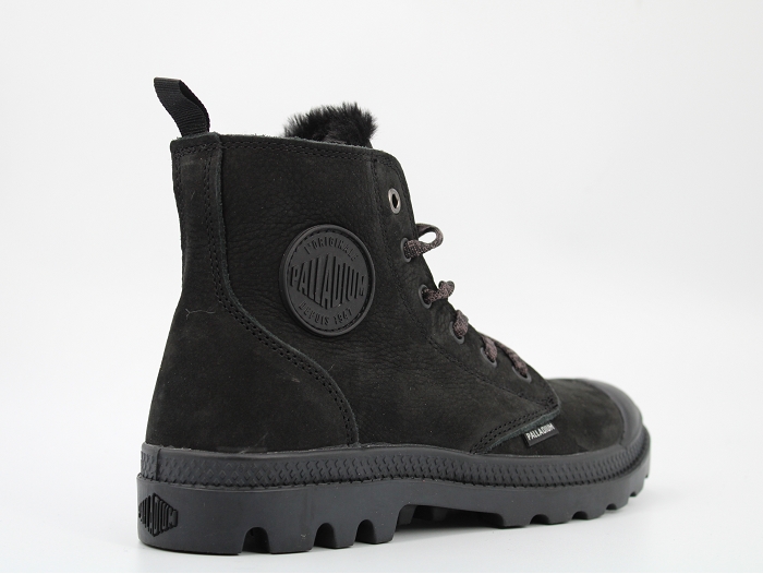 Palladium fourree pampa  hi zip wl noir2423602_4