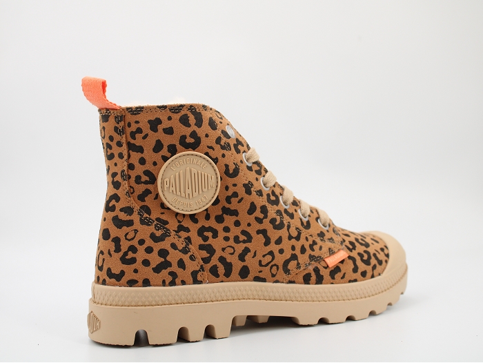 Palladium fourree pampa  hi zip wl marron2423603_4