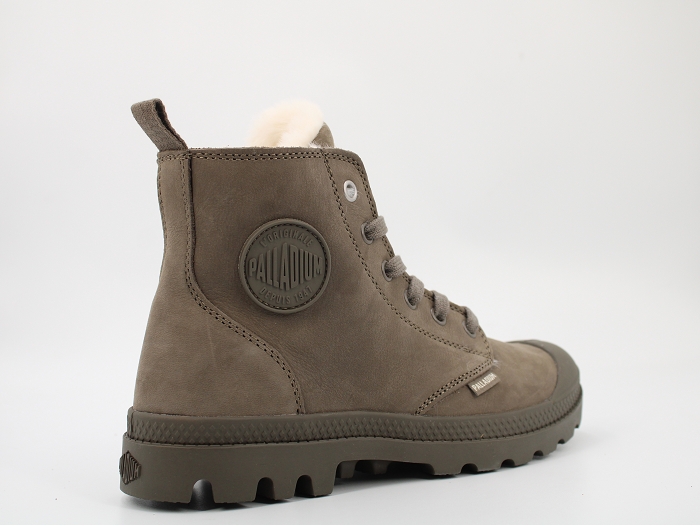 Palladium fourree pampa  hi zip wl gris2423604_4