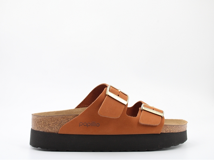 Birkenstock mule arizonplatform lenb marron
