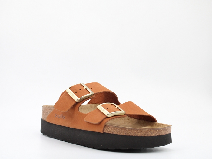 Birkenstock mule arizonplatform lenb marron2424501_2