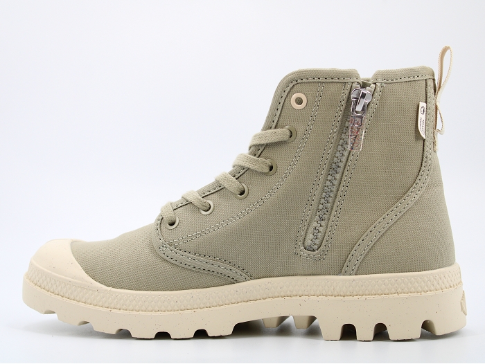 Palladium botte et bottine pampa hi zip organic vert2435901_3