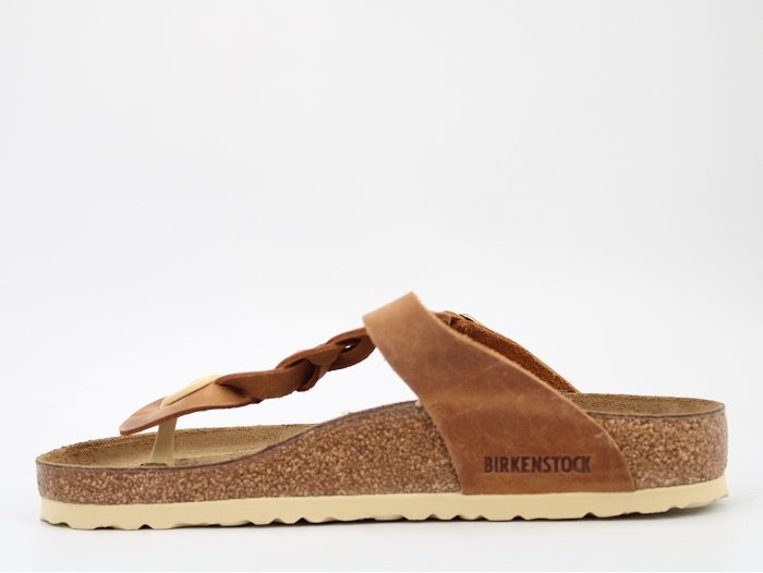 Birkenstock mule gizeh braded leoi marron2440403_3