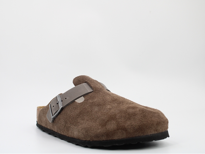 Birkenstock mule boston suede gris2480002_2