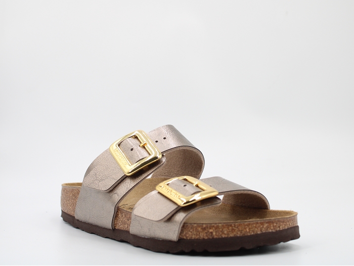 Birkenstock sandale sydney cushion buckle taupe2480301_2