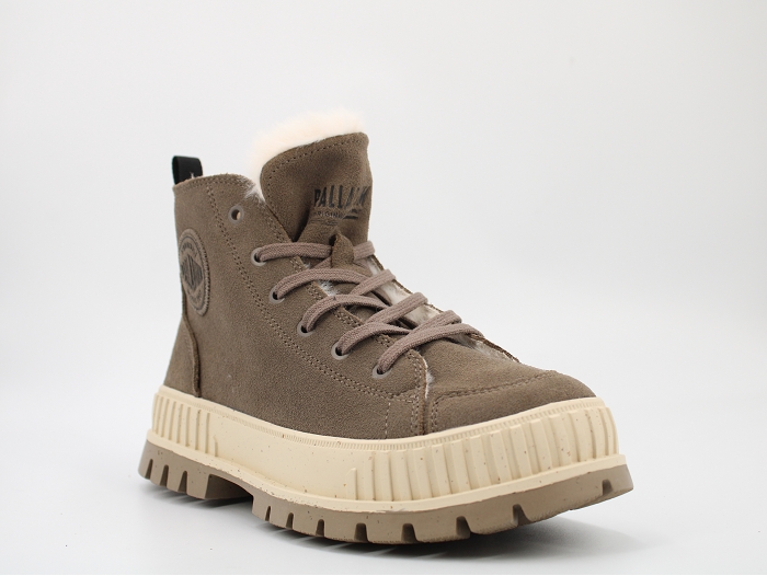 Palladium fourree pallashock zip warm gris2482402_2