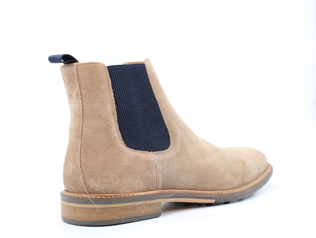 Chaussures Chappaz Schmoove botte et bottine pilot chelsea taupe homme