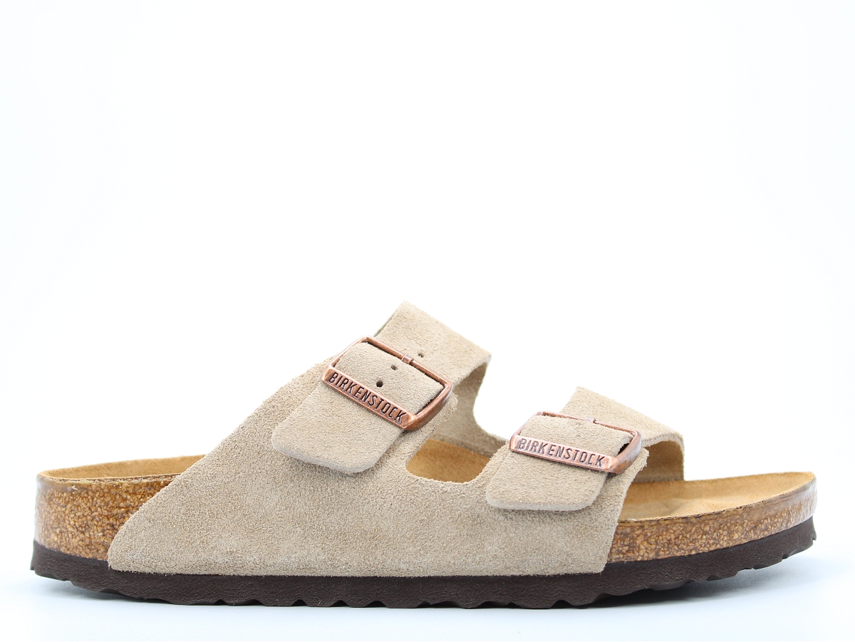 Chaussures Chappaz Birkenstock mule arizona sfb taupe femme