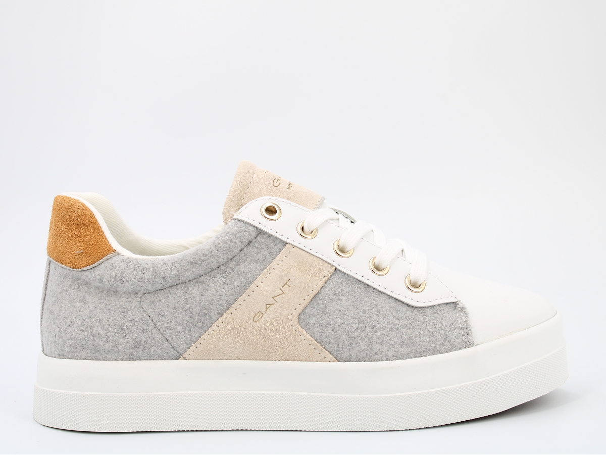 GANT Avona Scarpe Da Ginnastica Donna – Sneakers Basse In Pelle E Tessuto, Dettagli Trapuntati, Suola Morbida